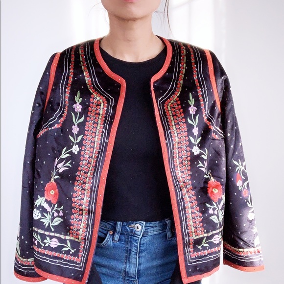 MEGAN Faux Suede Pattern Jacket - Picture 2 of 6